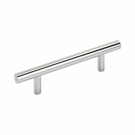 AMEROCK Bar Pulls 3-3/4 in 96 mm Center-to-Center Polished Chrome Cabinet Pull BP4051626